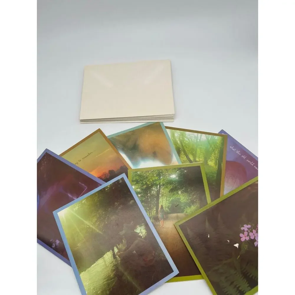 Lot of 8 Sunshine Greeting Cards Unused Friendship Congrats Nature Art Cards